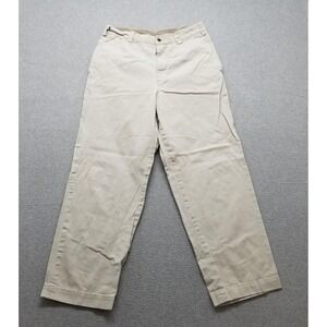 Abercrombie & Fitch‎ Pants Mens 34x32 Ivory Khakis Pockets Cotton